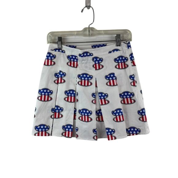 NWT Paul Frank July 4th Mini Skirt Julius Monkey Size 28 - Picture 1 of 5